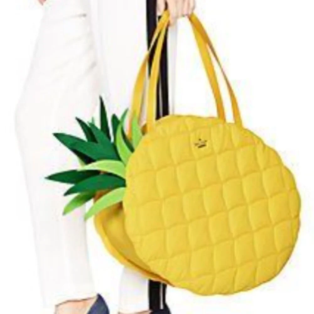 Kate Spade New York Wing It Pineapple Shoulder Tote